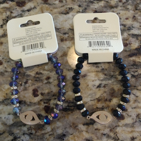 2 bracelet evil eye dark set - Picture 3 of 7